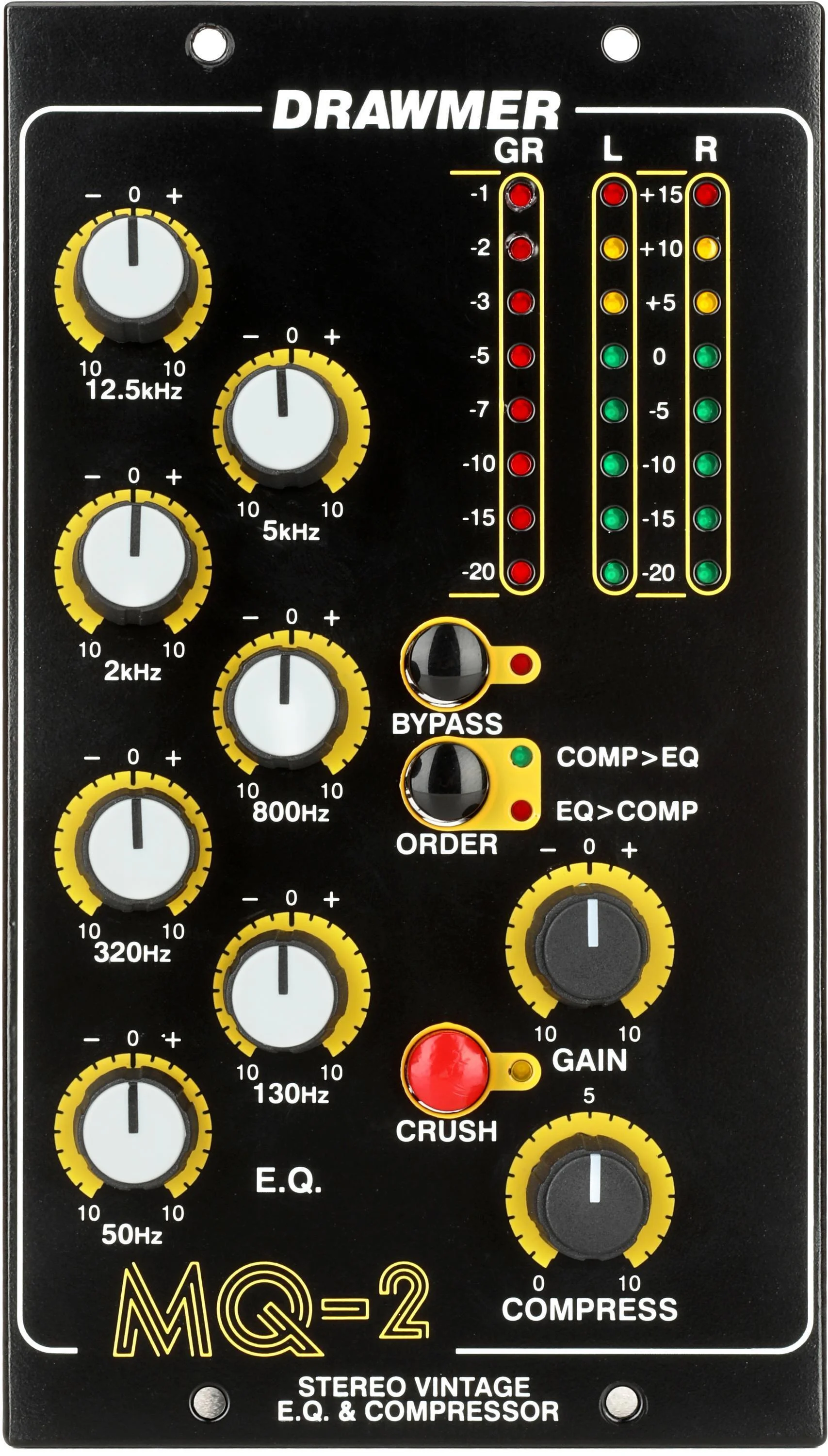 Drawmer MQ-2 立体声7段500系列均衡/压缩器（认证开箱版）