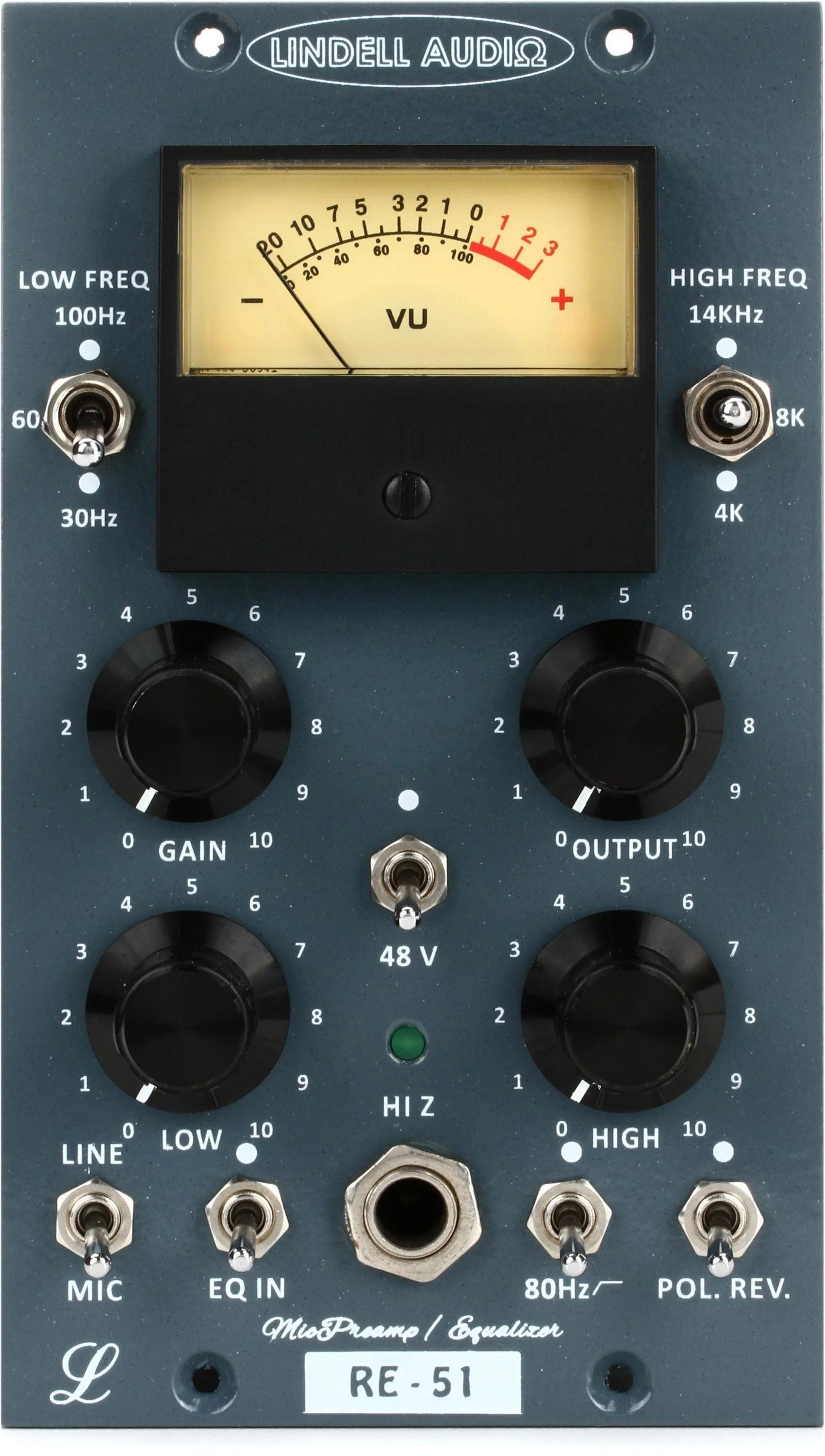 Lindell Audio RE-51 500系列麦克风前置放大器及均衡器