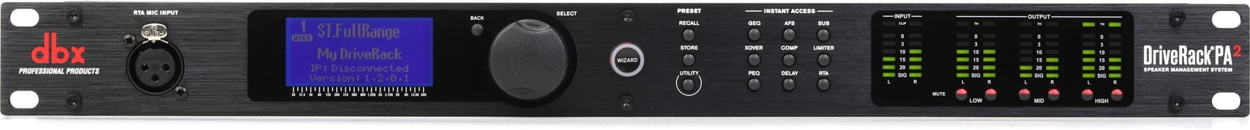 dbx DriveRack PA2 完整扬声器管理系统（认证开箱版）
