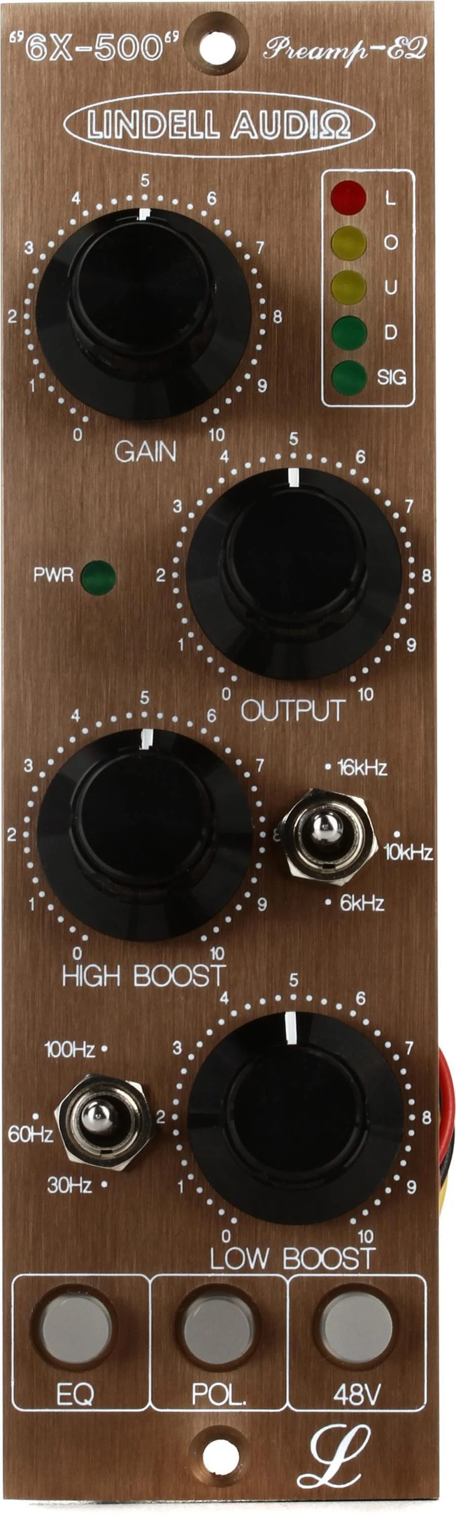 Lindell Audio 6X-500 500系列麦克风前置放大器及均衡器（认证开箱版）