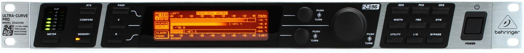 Behringer Ultracurve Pro DEQ2496 2通道均衡器及母带处理器