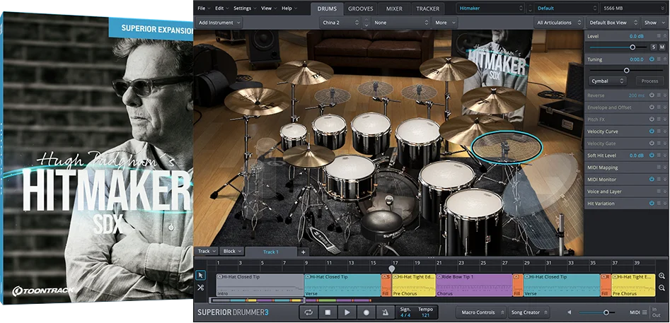 Toontrack Hitmaker SDX 音色扩展包