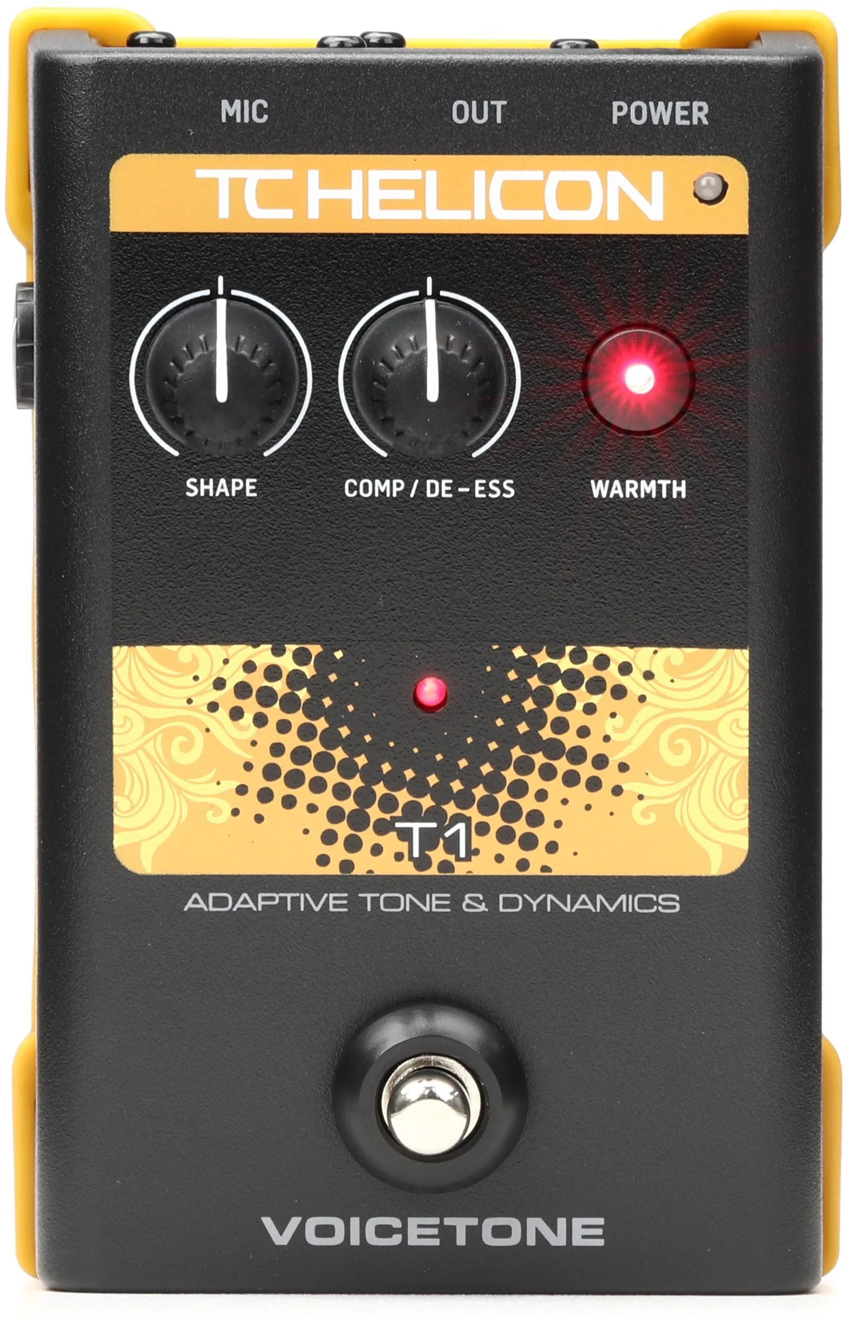 TC-Helicon VoiceTone T1 人声音色及动态效果器踏板（认证开箱版）