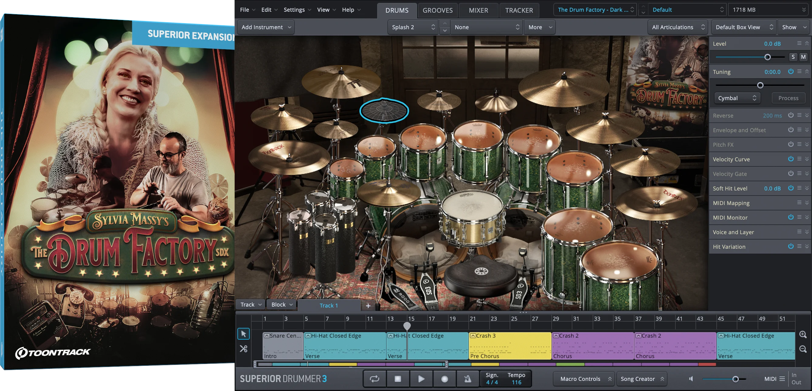 Toontrack The Drum Factory SDX 音色扩展