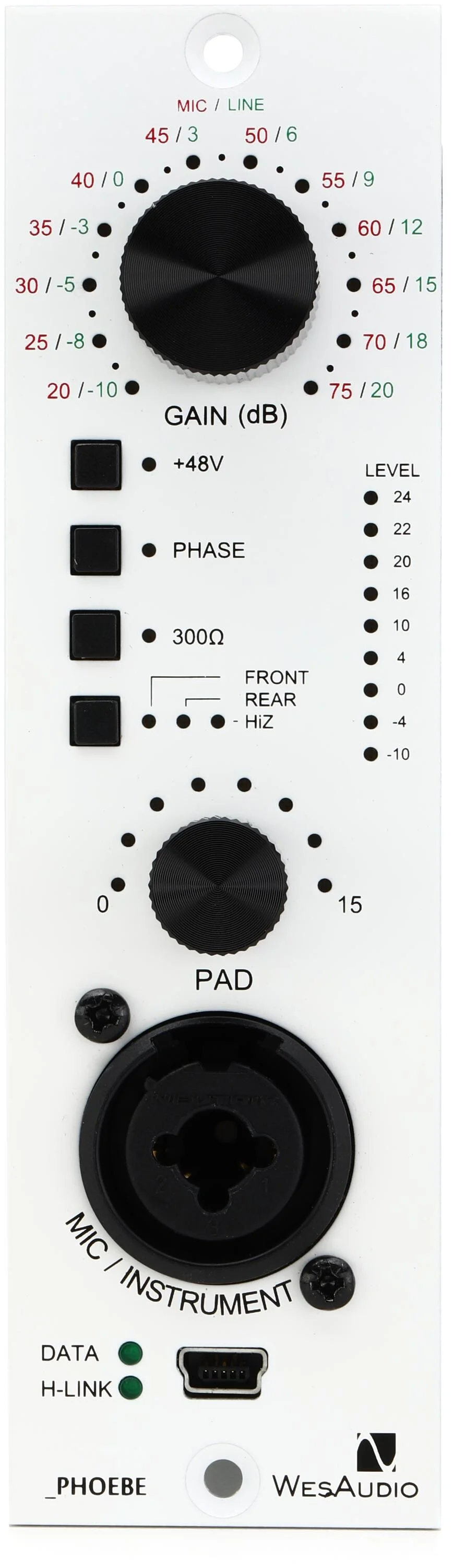 WesAudio Phoebe 500系列模拟前置放大器（带数字召回功能）
