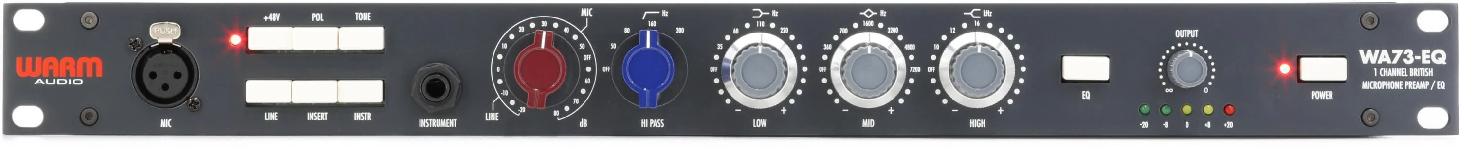 Warm Audio WA73-EQ 麦克风前置放大器和均衡器（认证开箱版）