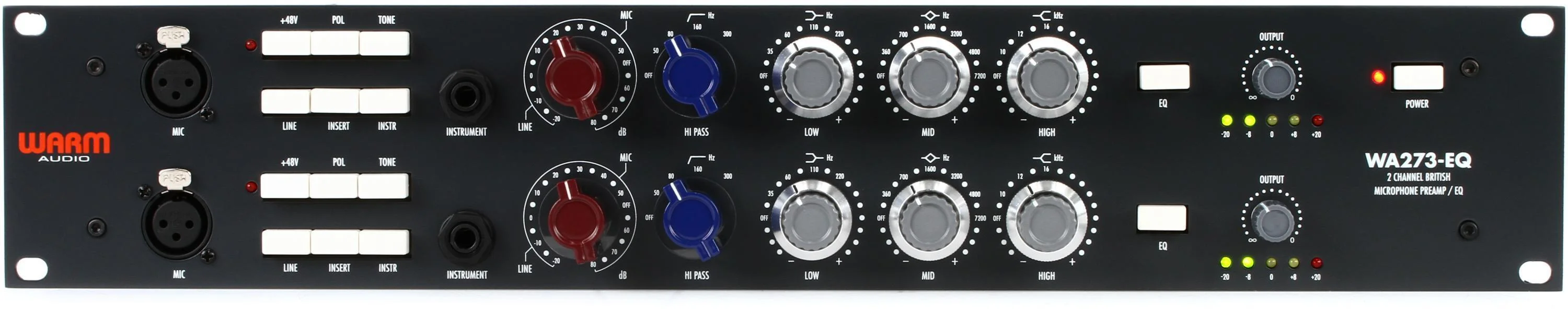 Warm Audio WA273-EQ 双通道麦克风前置放大器和均衡器（认证开箱版）