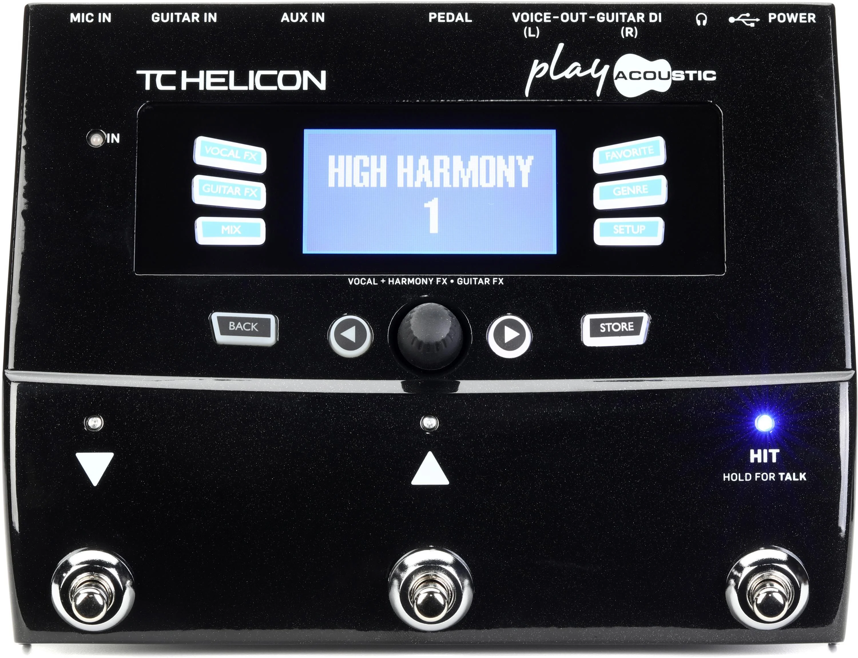 TC-Helicon VoiceLive Play 原声吉他和人声效果器踏板（认证开箱版）