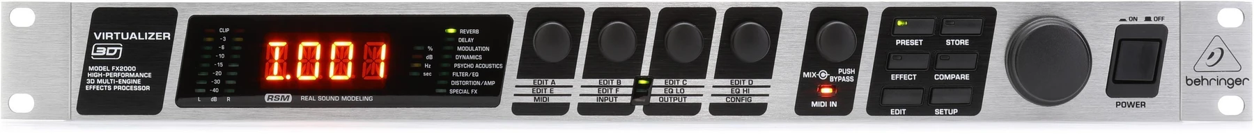 Behringer Virtualizer 3D FX2000 效果处理器