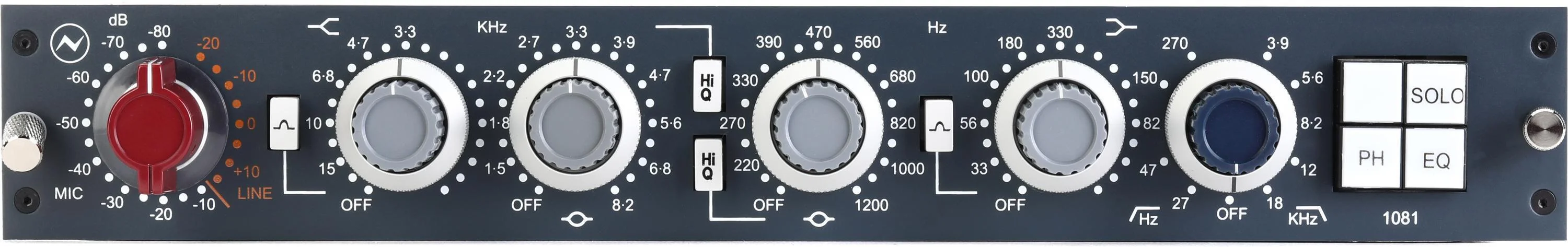 Neve 1081 经典80系列麦克风前置放大器和均衡器（卧式）