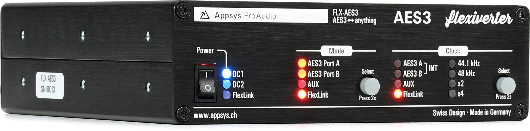 Appsys Flexiverter 数字格式转换器（AES3版）