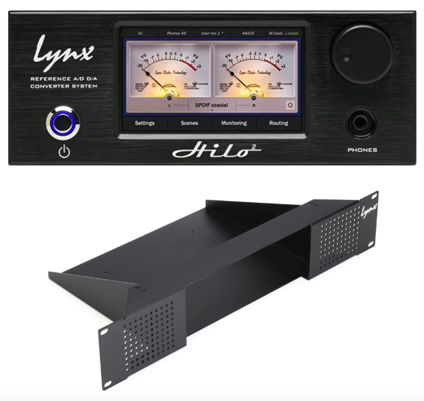 Lynx Hilo 2 Thunderbolt 3 模数/数模转换器（含机架安装套件）