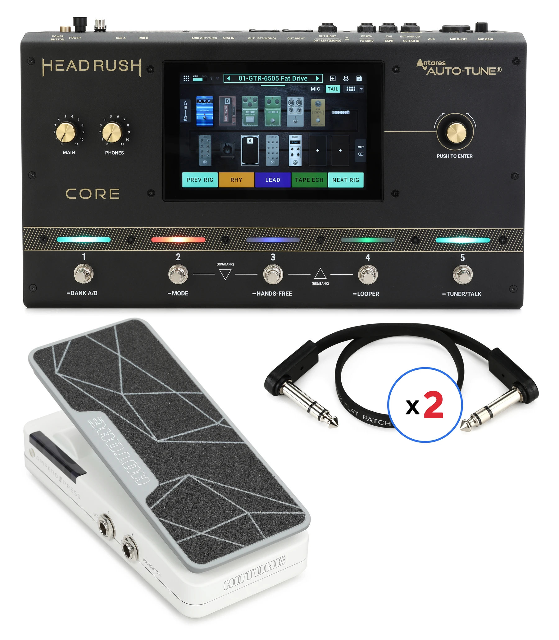 Headrush Core 吉他综合效果器/箱体模拟/人声处理器（含表情踏板套装）