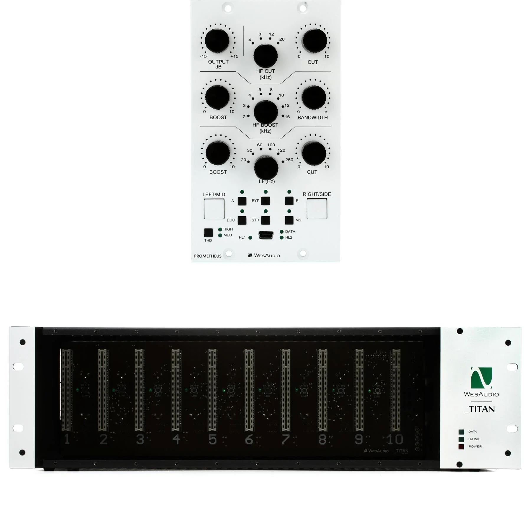 WesAudio Prometheus NG500 立体声模拟均衡器（含Titan机箱套装）