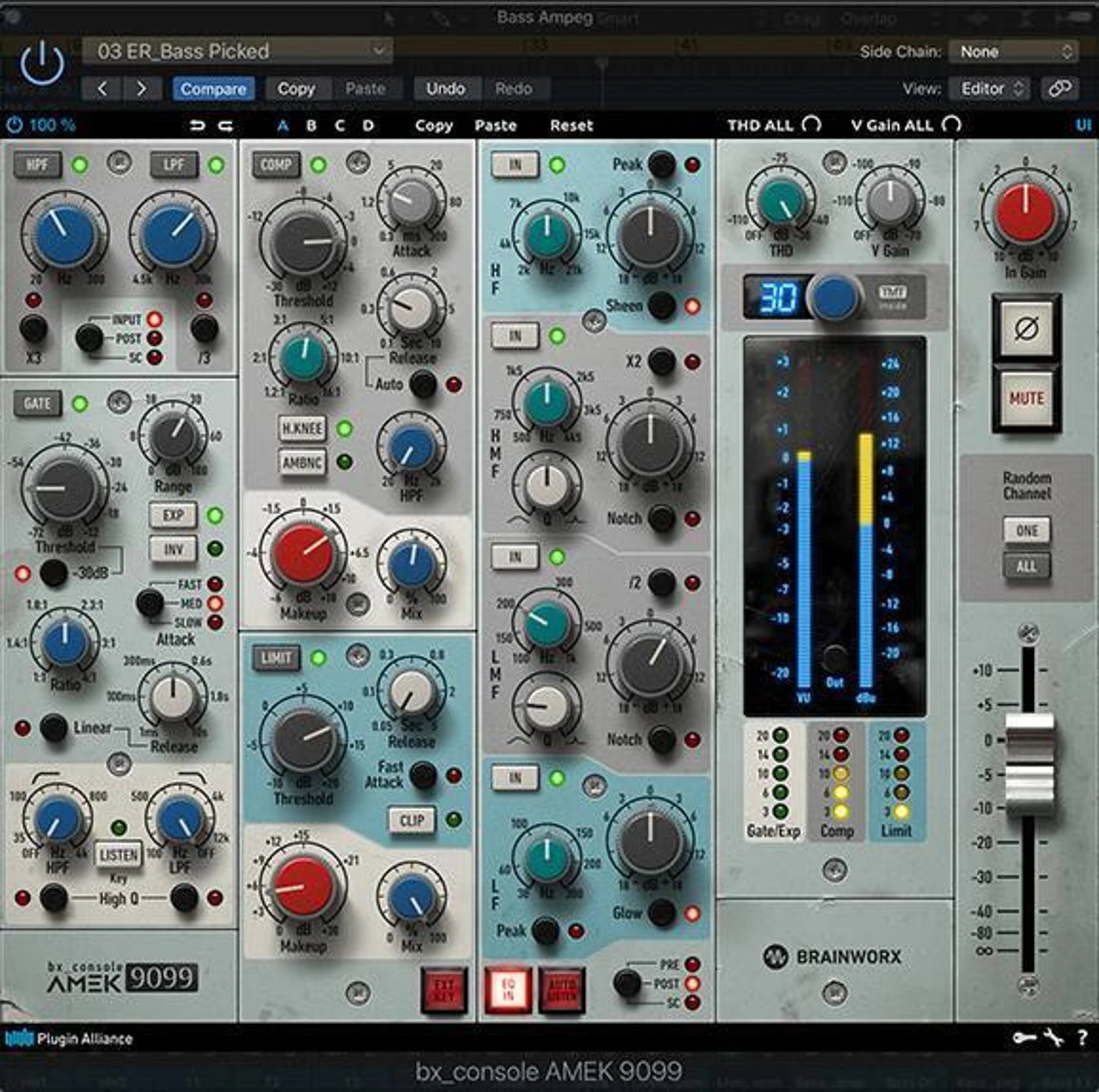 Brainworx bx_console AMEK 9099 调音台插件