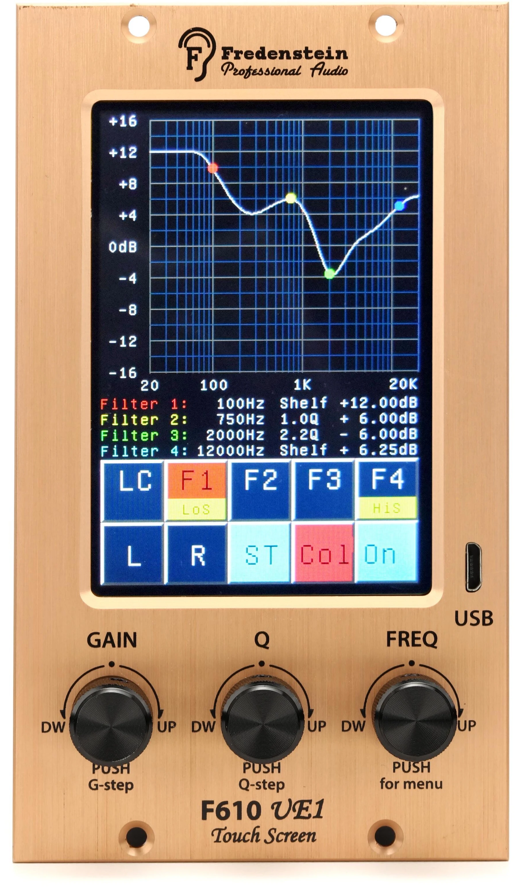 Fredenstein F610 UE-1 500系列立体声四段参量均衡器
