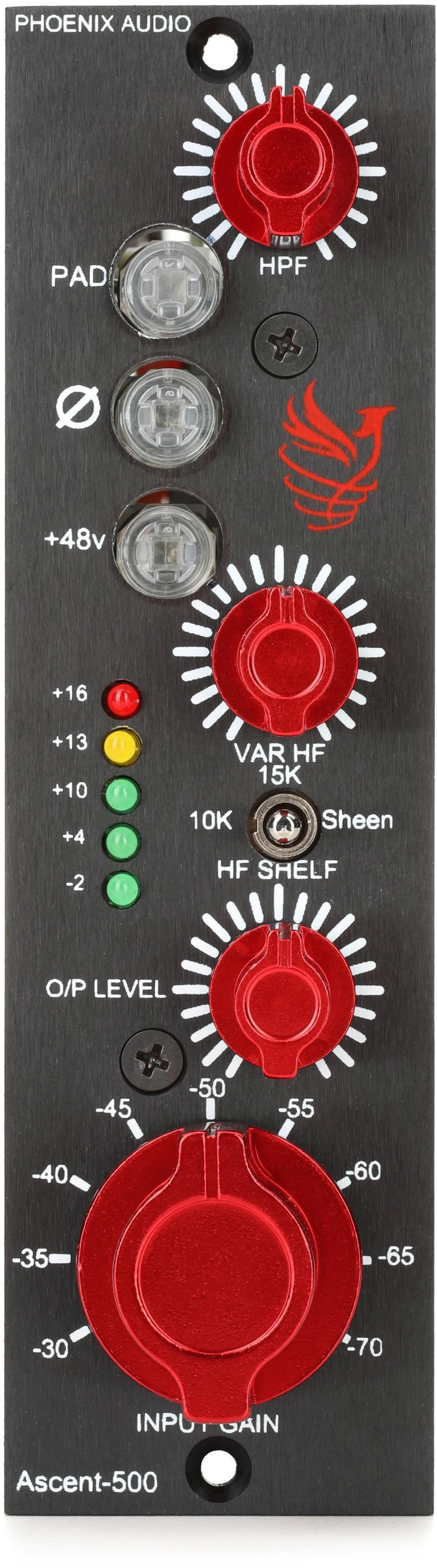 Phoenix Audio Ascent 500 话筒/乐器前置放大器&均衡器