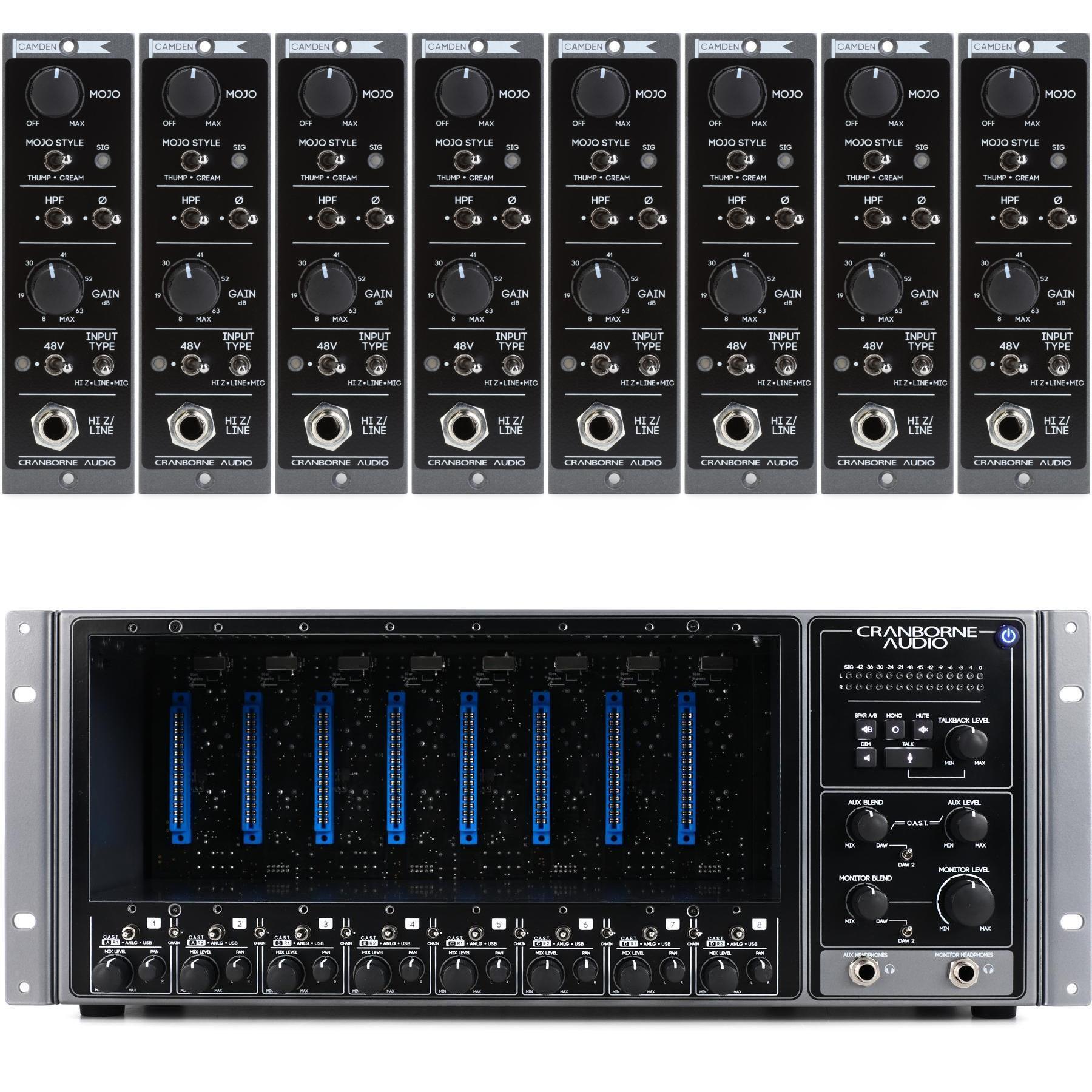 Cranborne Audio Camden 500系列话筒前置放大器（8通道USB音频接口机箱套装）