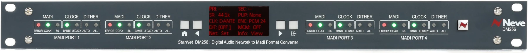 Neve StarNet DM256 四端口MADI/Dante转换器