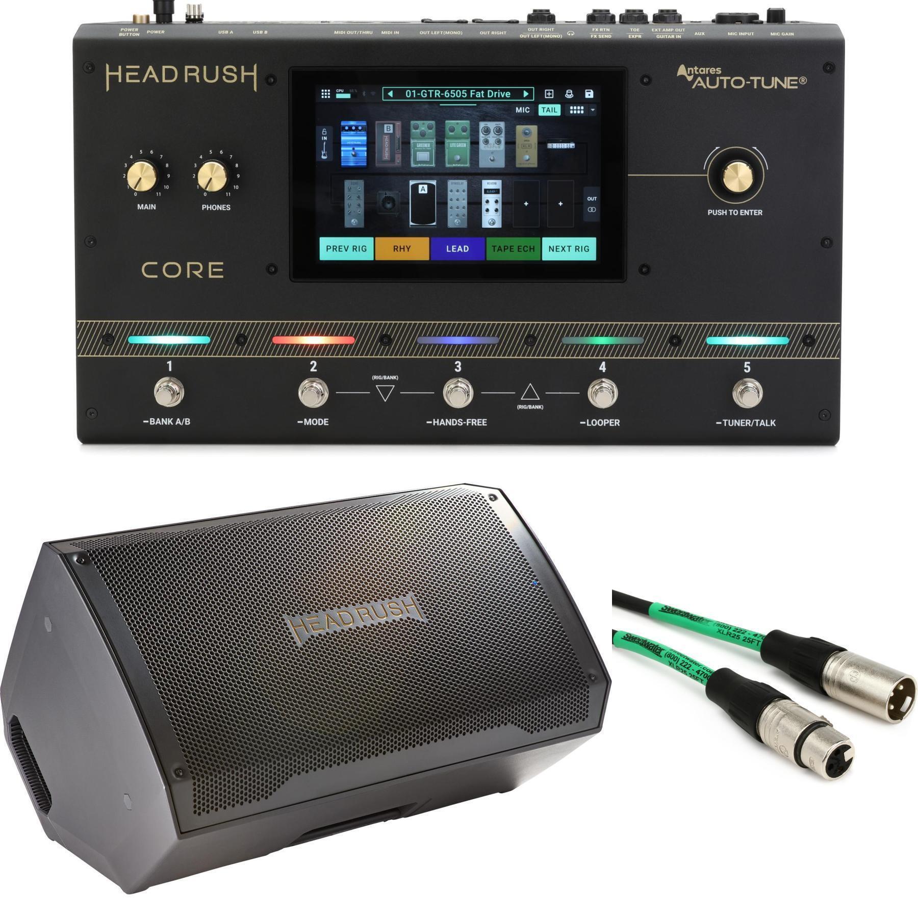 Headrush Core 吉他综合效果器/箱体模拟/人声处理器 + 1x12英寸有源吉他箱体