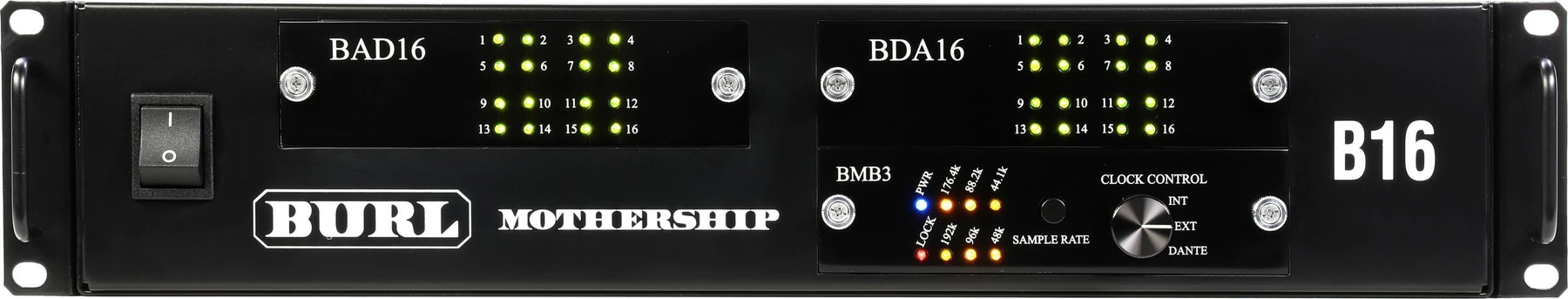 Burl Audio 16x16模数/数模转换器 B16 Mothership 3 套装 - Dante版