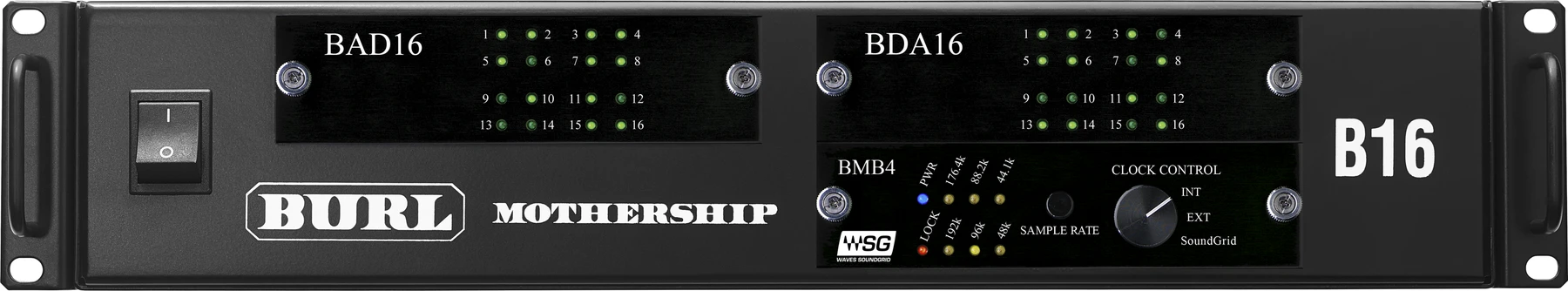 Burl Audio 16x16模数/数模转换器 B16 Mothership 3 套装 - Soundgrid版