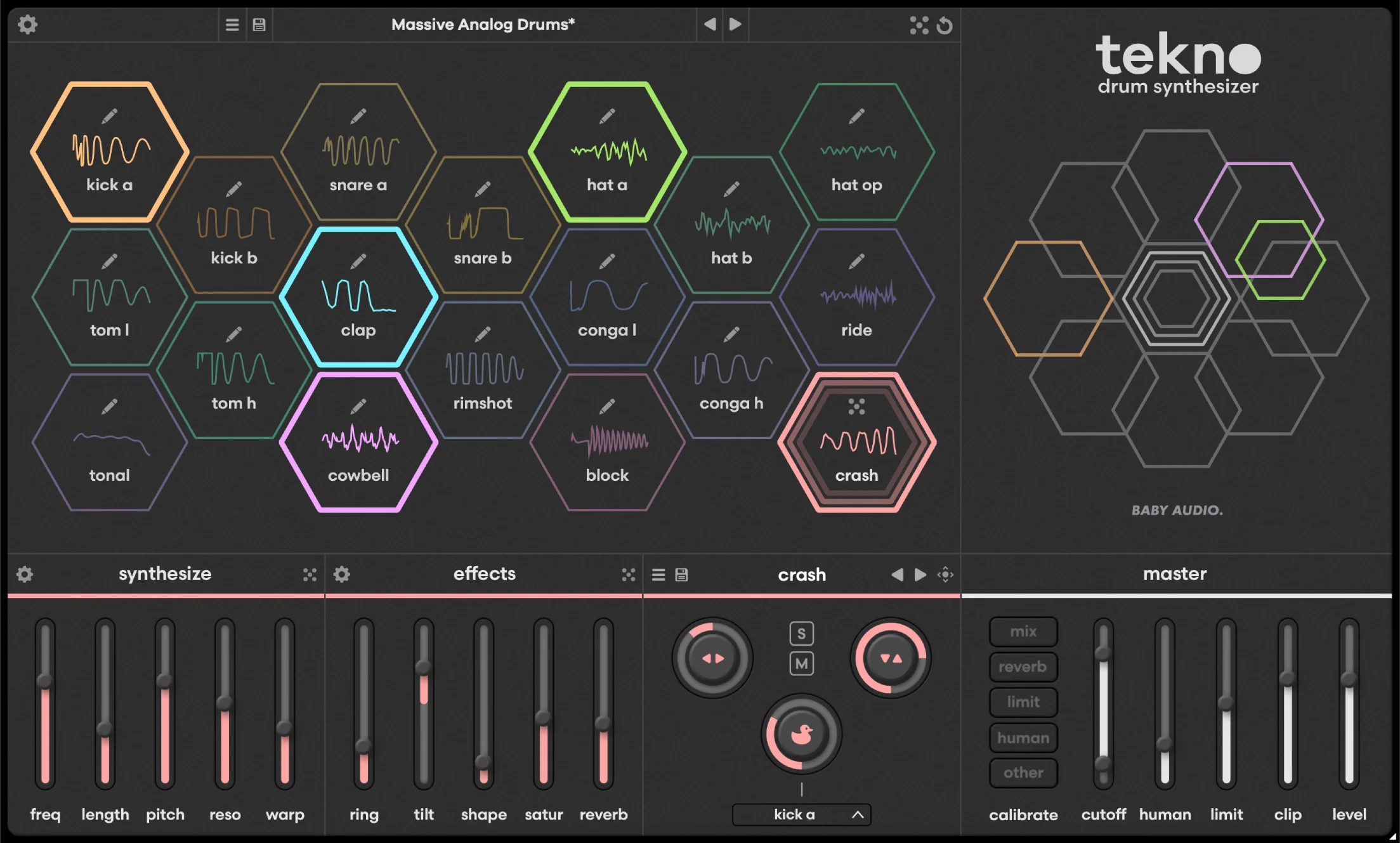 Baby Audio Tekno 鼓合成器插件