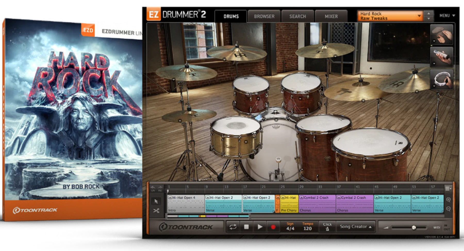 Toontrack Hard Rock EZX 音色扩展包