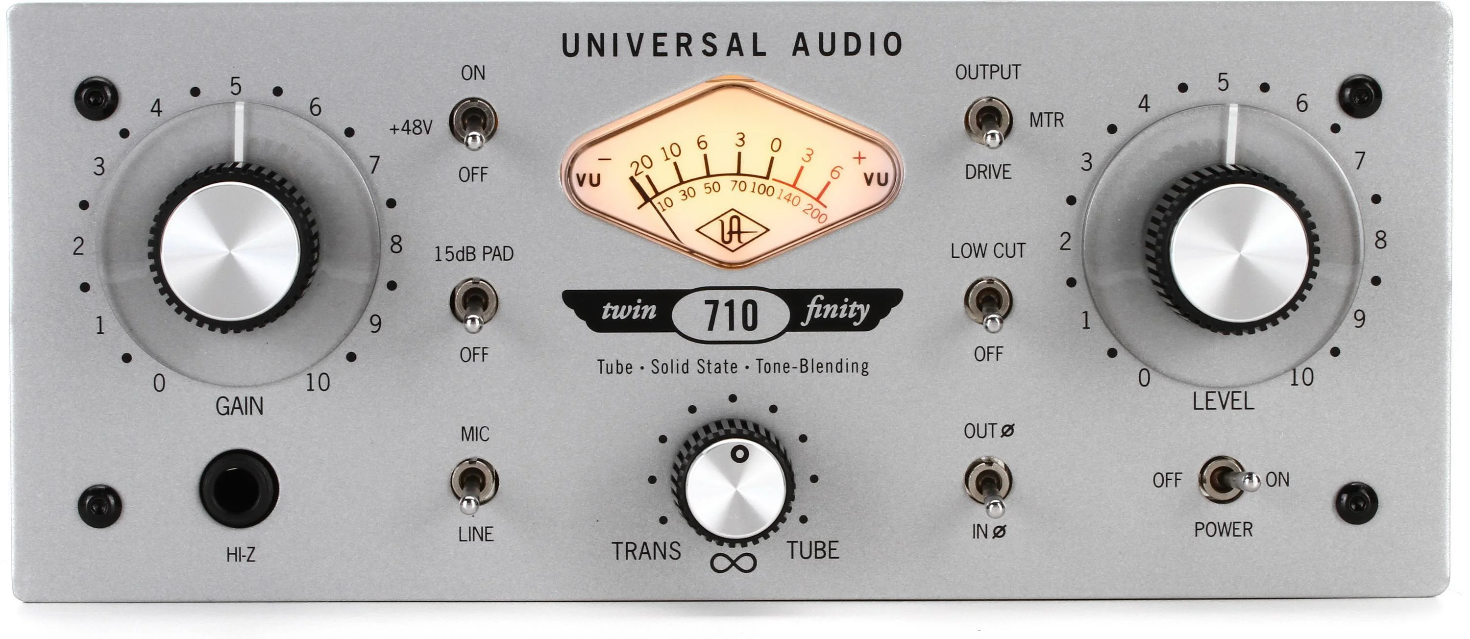 Universal Audio 710 Twin-Finity 麦克风前置放大器