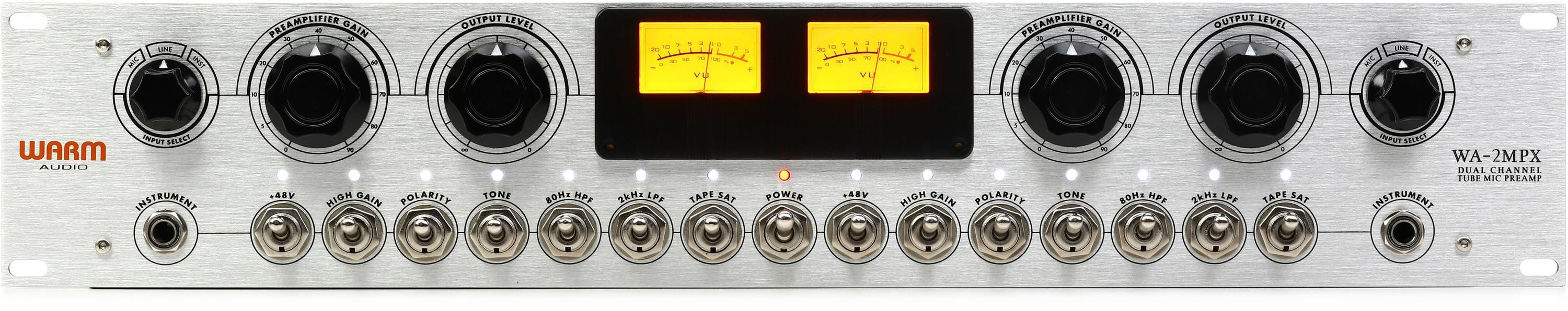 Warm Audio WA-2MPX 双通道电子管麦克风/线路/乐器前置放大器