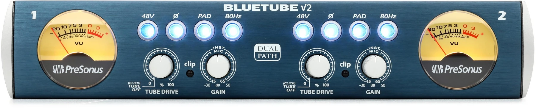 PreSonus BlueTube DP V2 双通道麦克风前置放大器