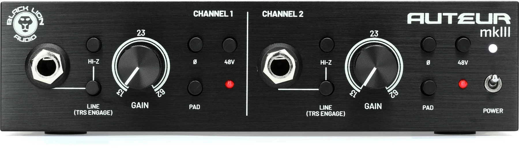 Black Lion Audio Auteur MkIII 双通道麦克风前置放大器