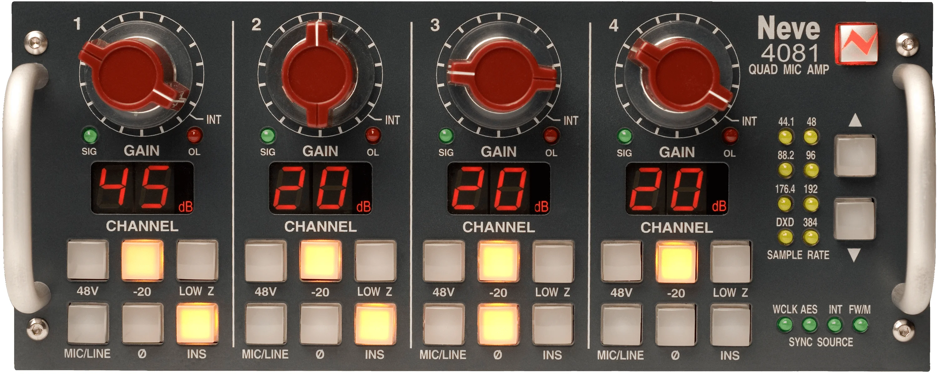 Neve 4081 四通道麦克风前置放大器