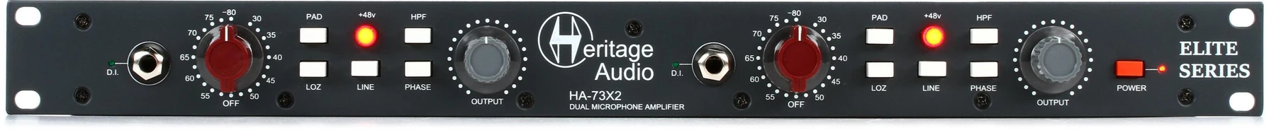 Heritage Audio HA73X2 ELITE 双通道麦克风前置放大器