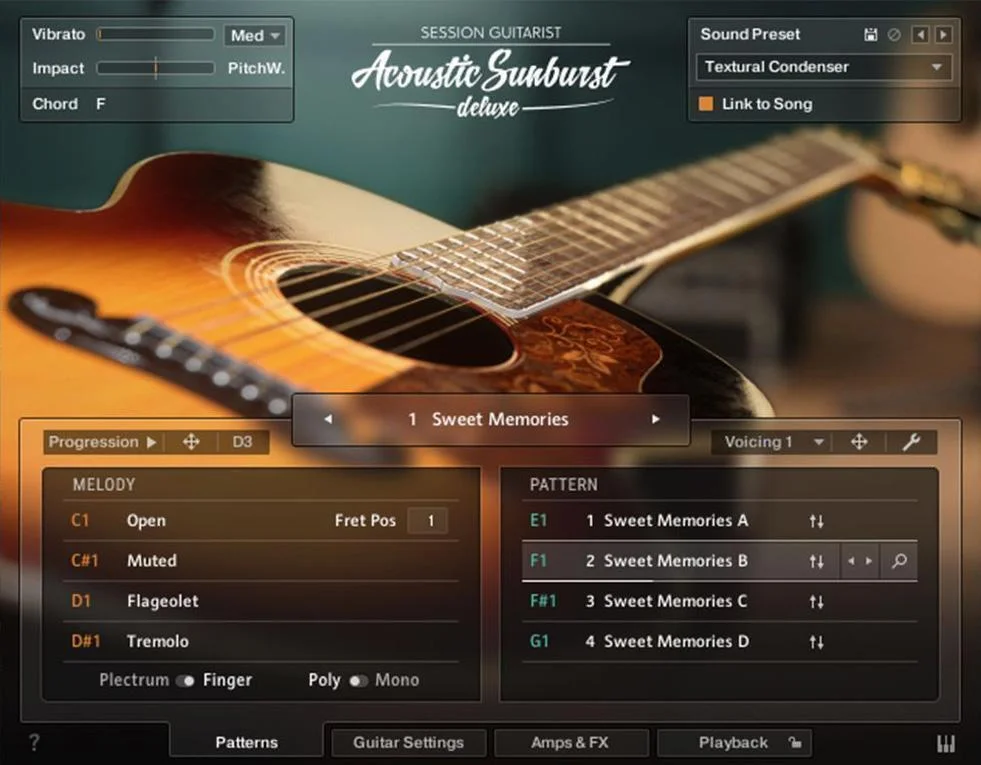 Native Instruments Session Guitarist - Acoustic Sunburst Deluxe 豪华版音色库
