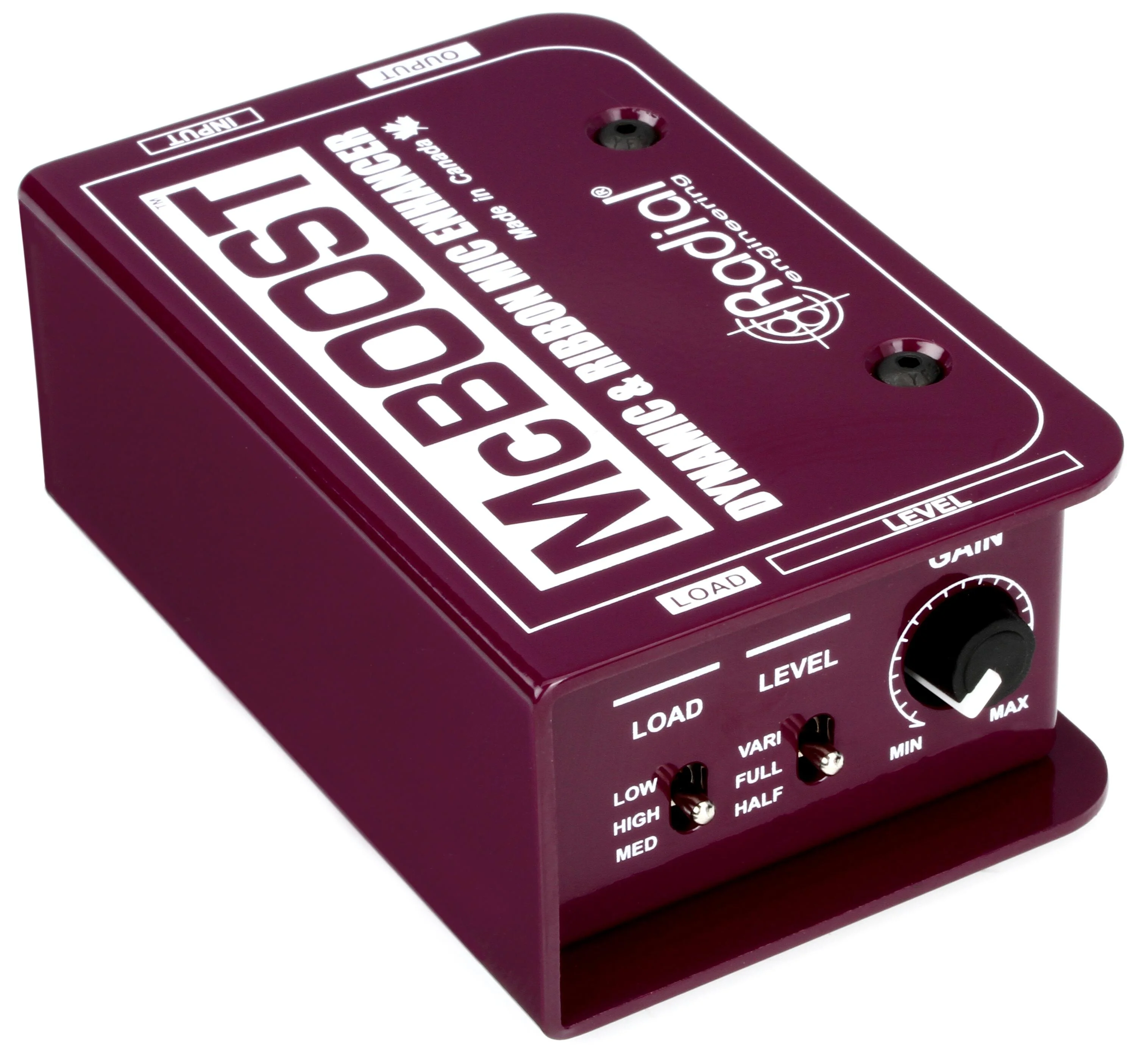 Radial McBoost 单通道有源麦克风增益直接注入盒