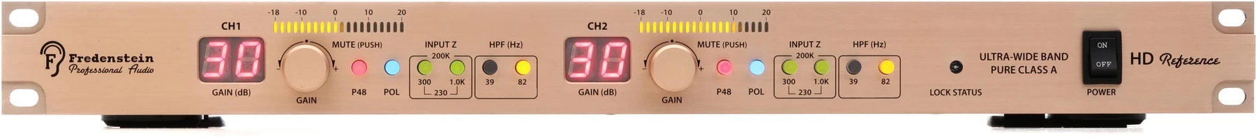 Fredenstein HD Reference 双通道麦克风前置放大器