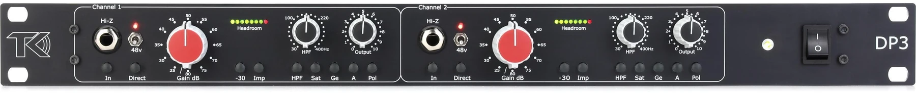 TK Audio DP3 双通道麦克风前置放大器