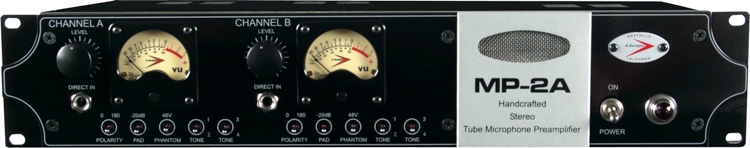 A Designs MP-2A 双通道麦克风前置放大器