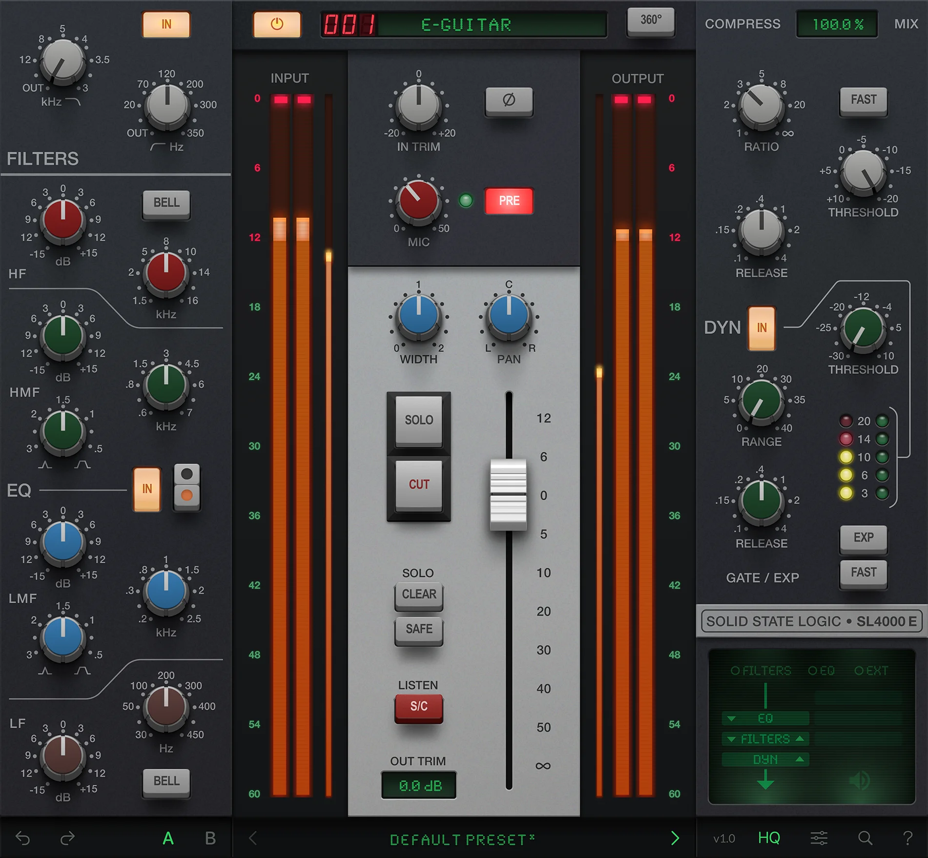 Solid State Logic 4K E 通道条插件