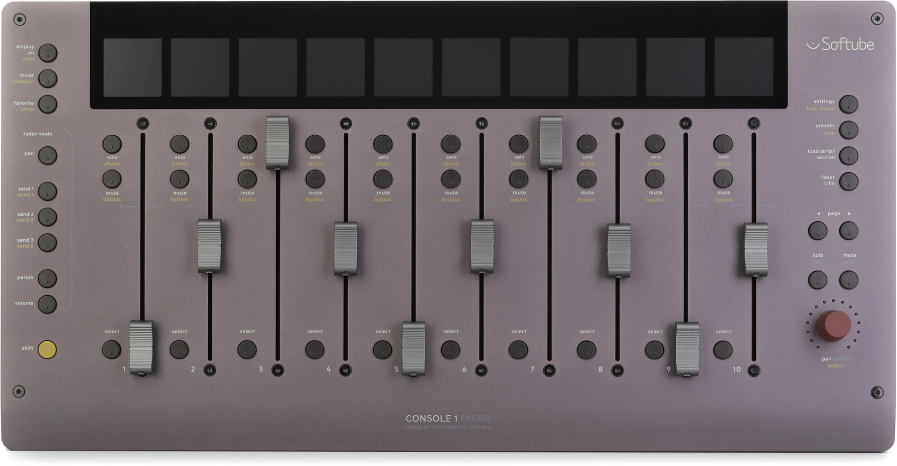 Softube Console 1 Fader Mk III 10通道推子控制界面
