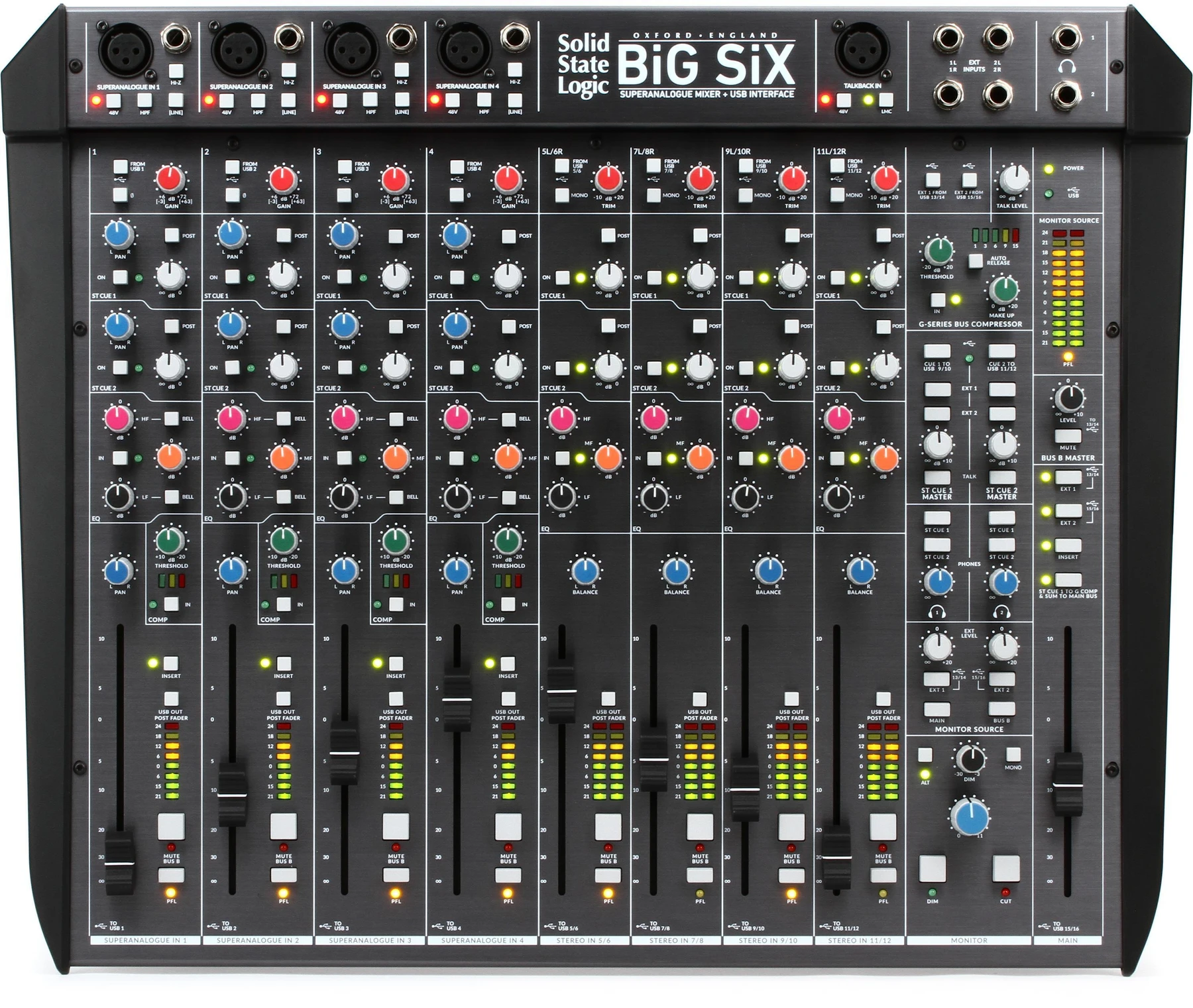 Solid State Logic BiG SiX 18输入桌面模拟混音器及接口