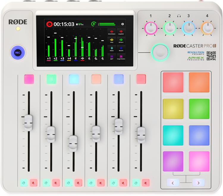 罗德 RODECaster Pro II 播客制作控制台（白色款）