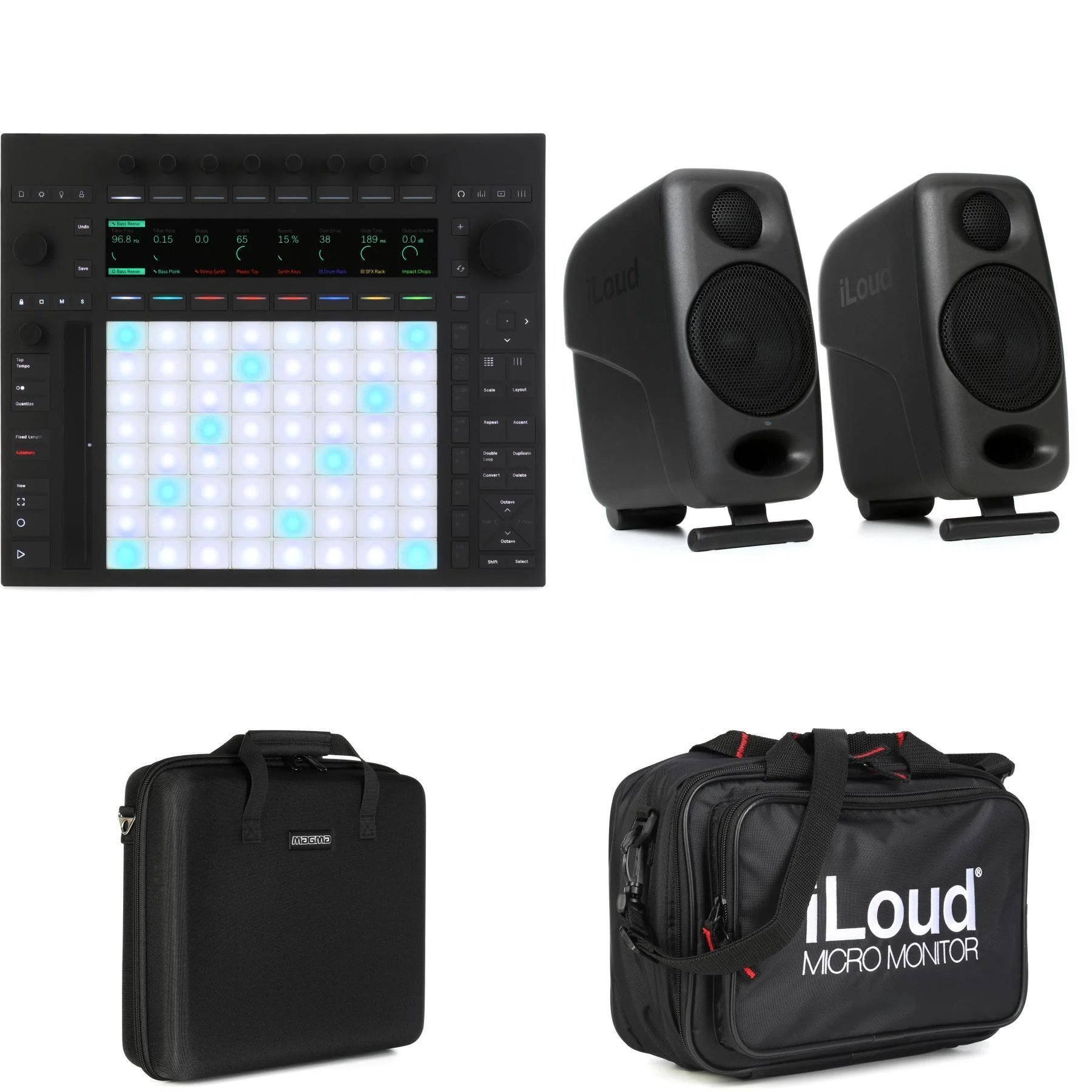 Ableton Push 3 独立版搭配iLoud Micro监听音箱一对套装