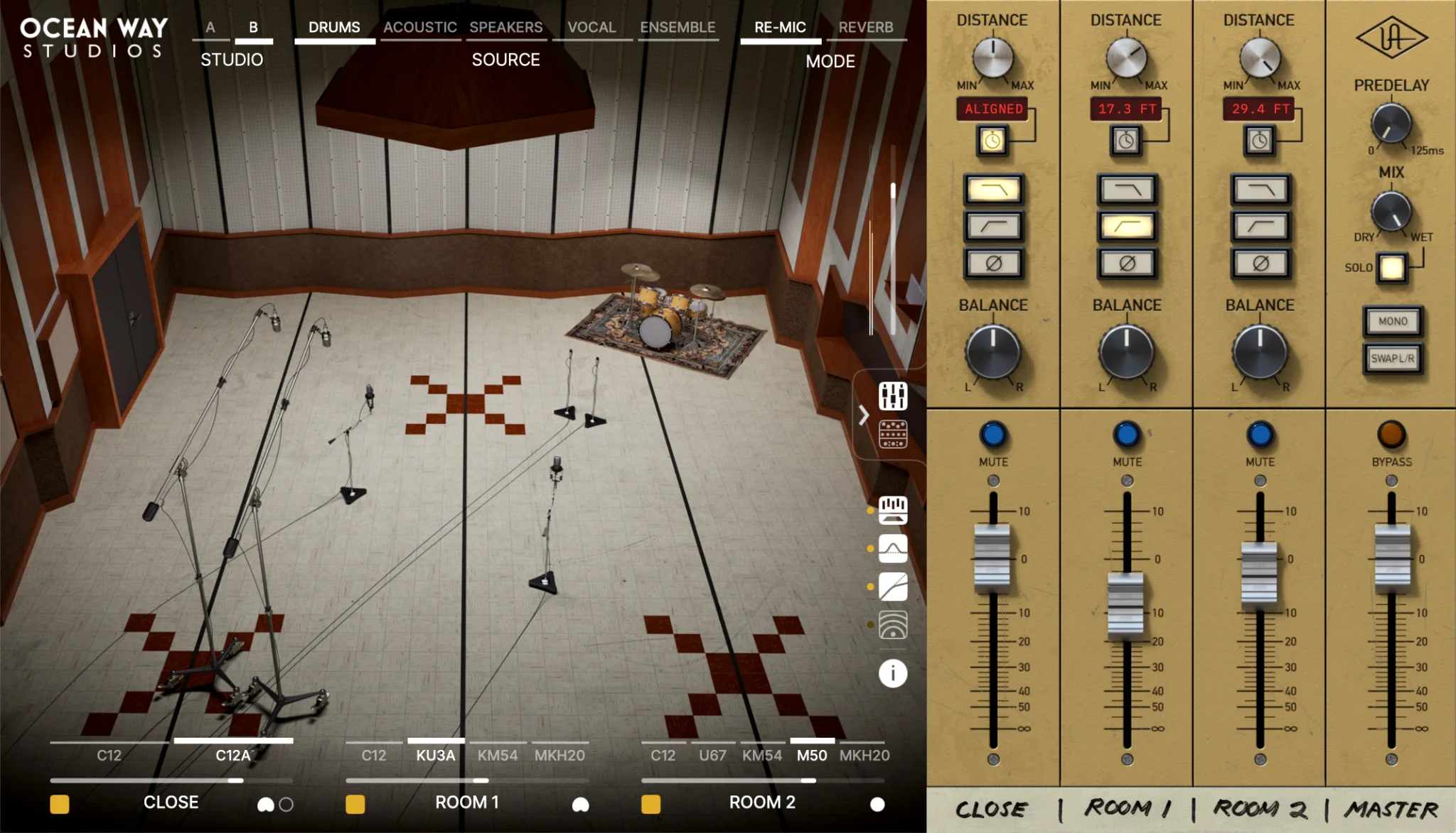 Universal Audio Ocean Way Studios Deluxe Reverb 插件