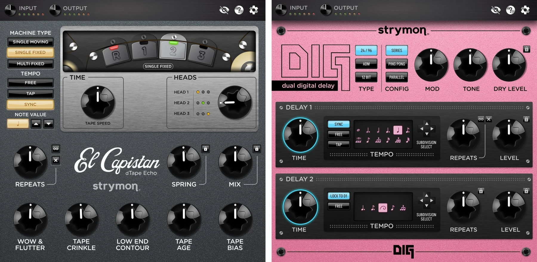 Strymon El Capistan 和 DIG Echo 插件套装