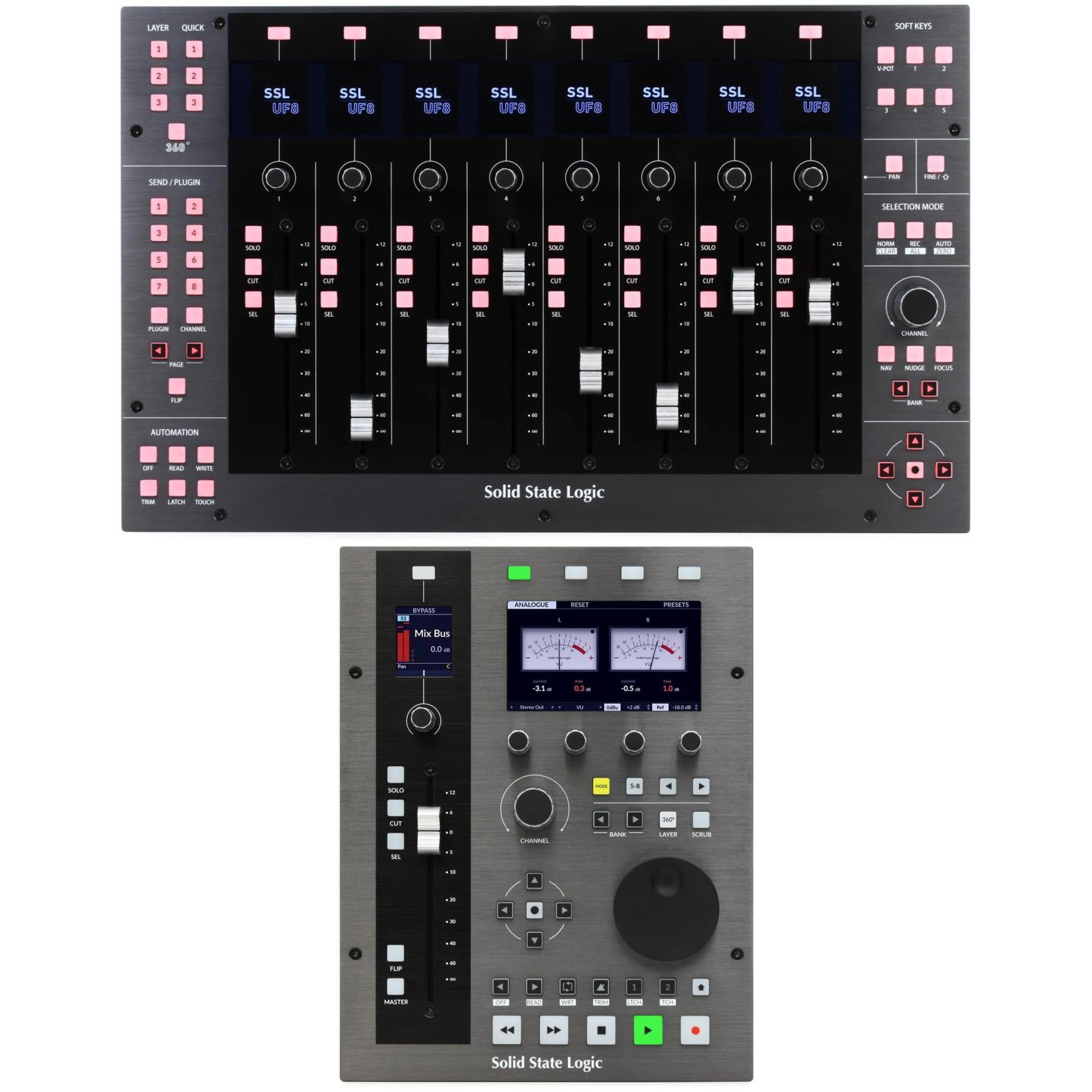 Solid State Logic UF8和UF1 高级DAW控制器套装