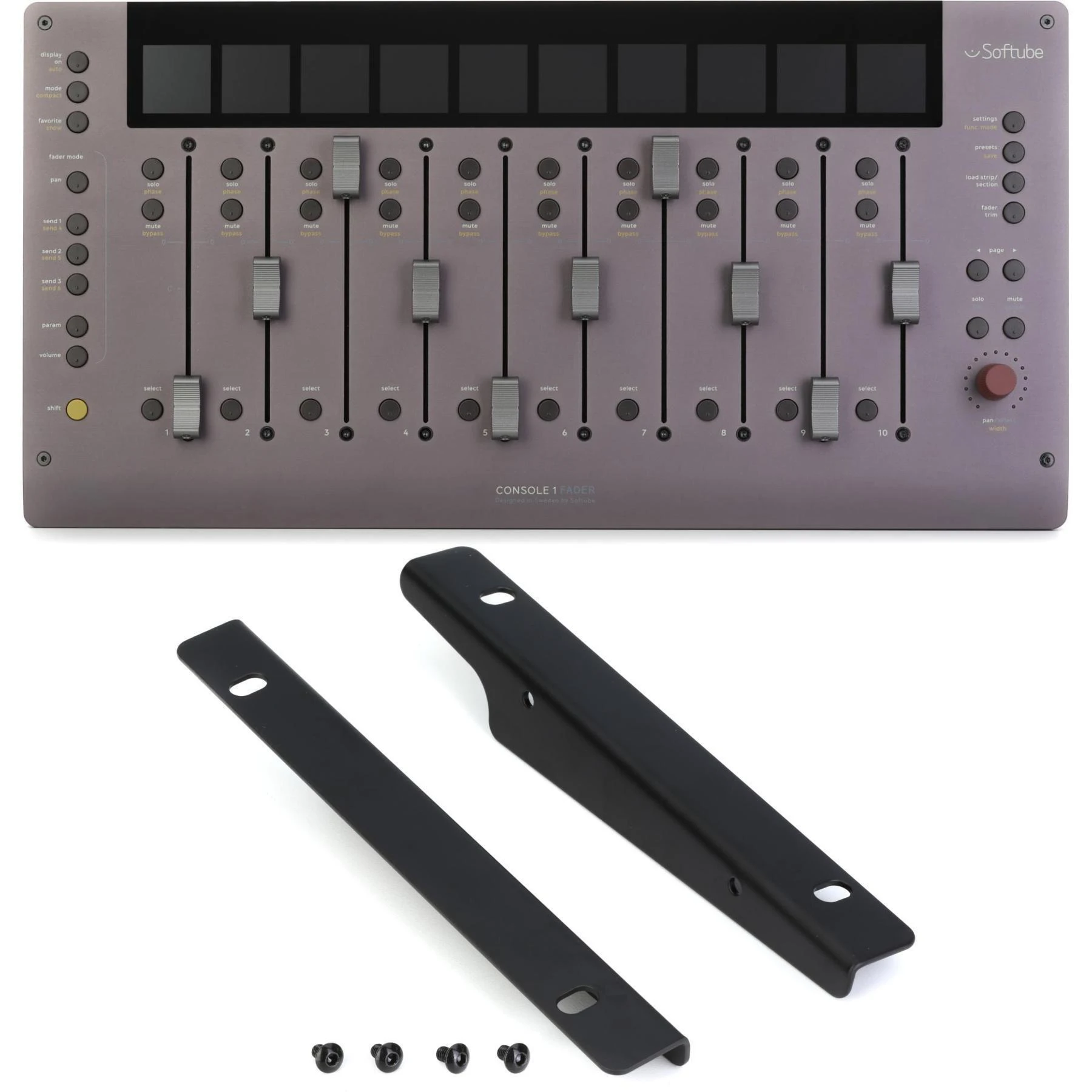Softube Console 1 Fader Mk III 10通道推子控制界面（带机架安装套件）