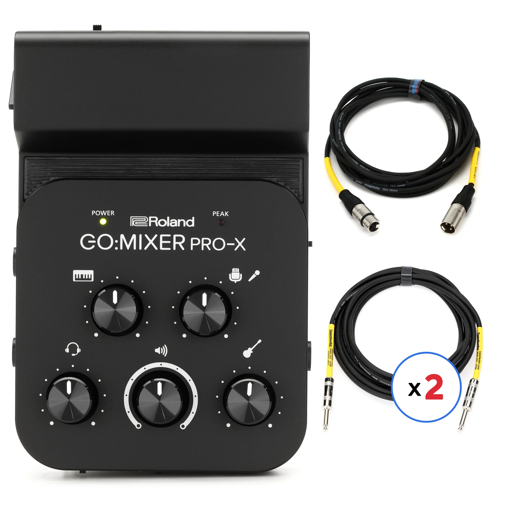 罗兰 GO:MIXER PRO-X 智能手机专用音频调音台（人声/键盘/DJ直播套装）