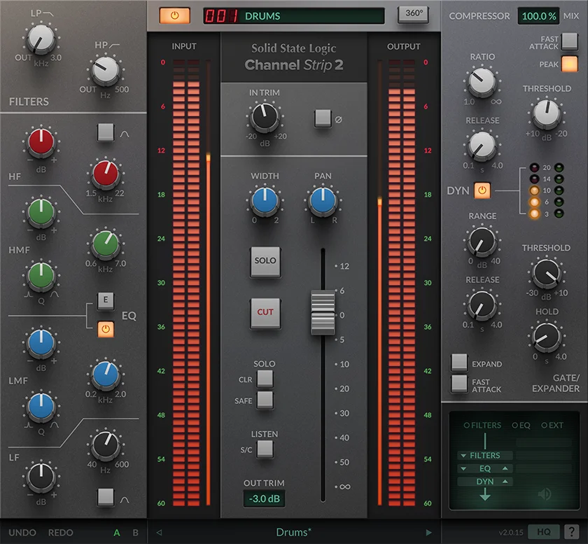 Solid State Logic Channel Strip 2 通道条插件